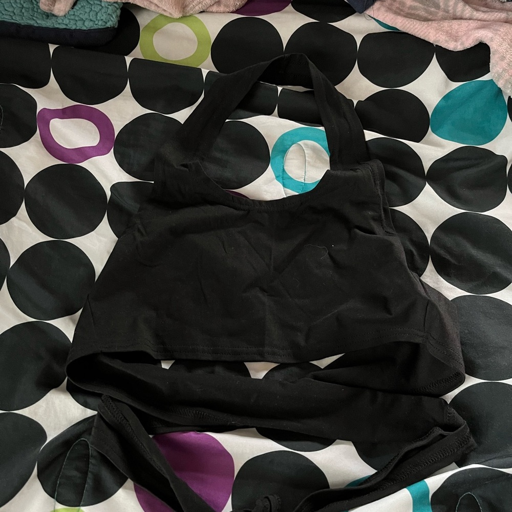 romwe tie around halter top size small